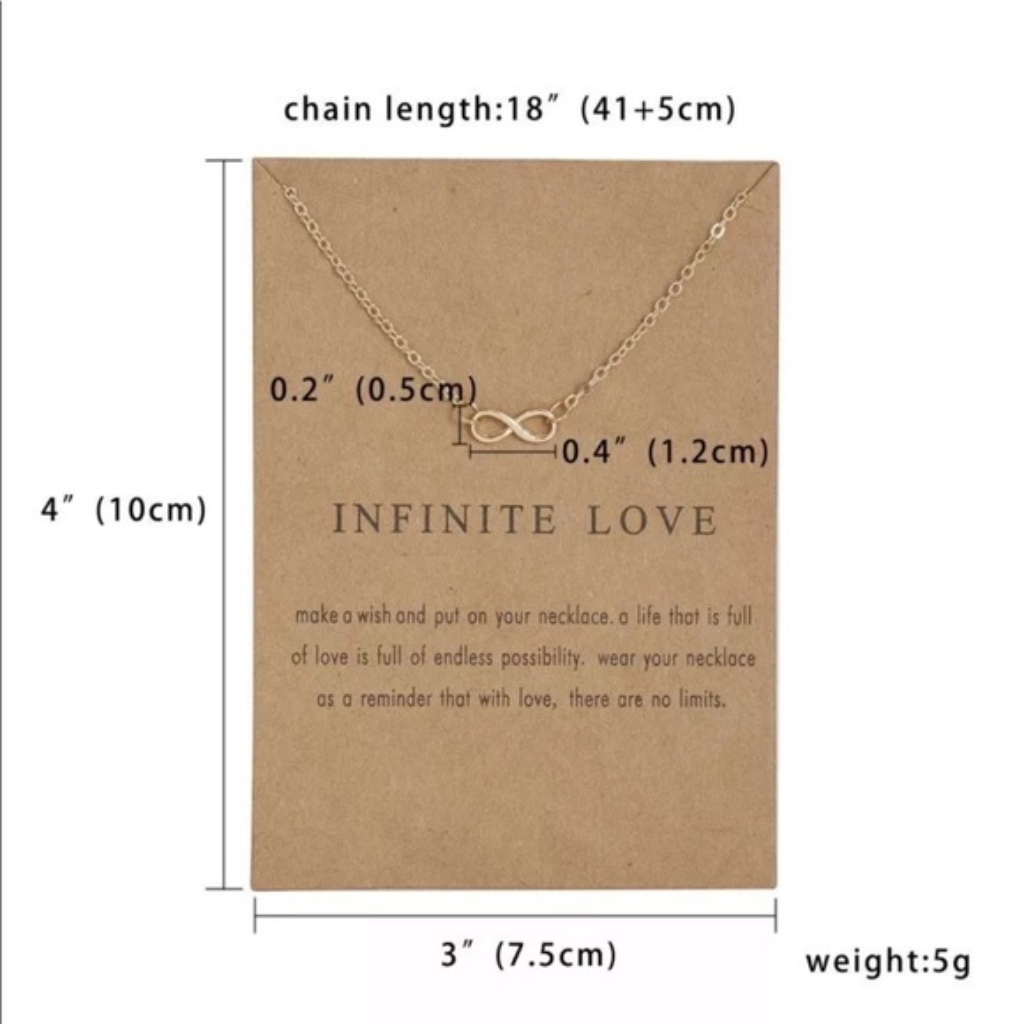 Make A Wish Necklace Infinite Love